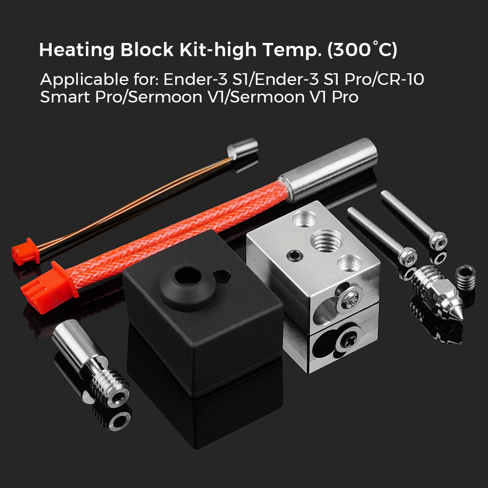 Creality Printer K1 - 300 ℃ バイメタルヒートブレークスロートホットエンドキット 24V 40W エクストルーダーキット