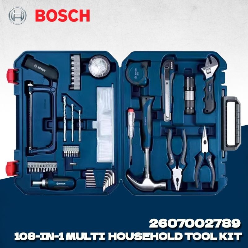 Power Tools Catalogue - ボッシュ 2607002789 家庭用多機能ハードウェアツールボックス 108点セット ボッシュハンドツールセット 電動工具アクセサリー