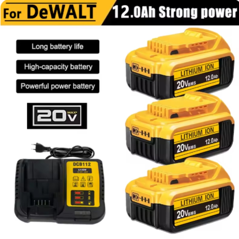 Dewalt Power Tools Xr - DeWalt製電動工具用 20V MAX XR リチウムイオンバッテリーパック。DCB200、DCB205に対応。8.0Ahの充電式バッテリー。