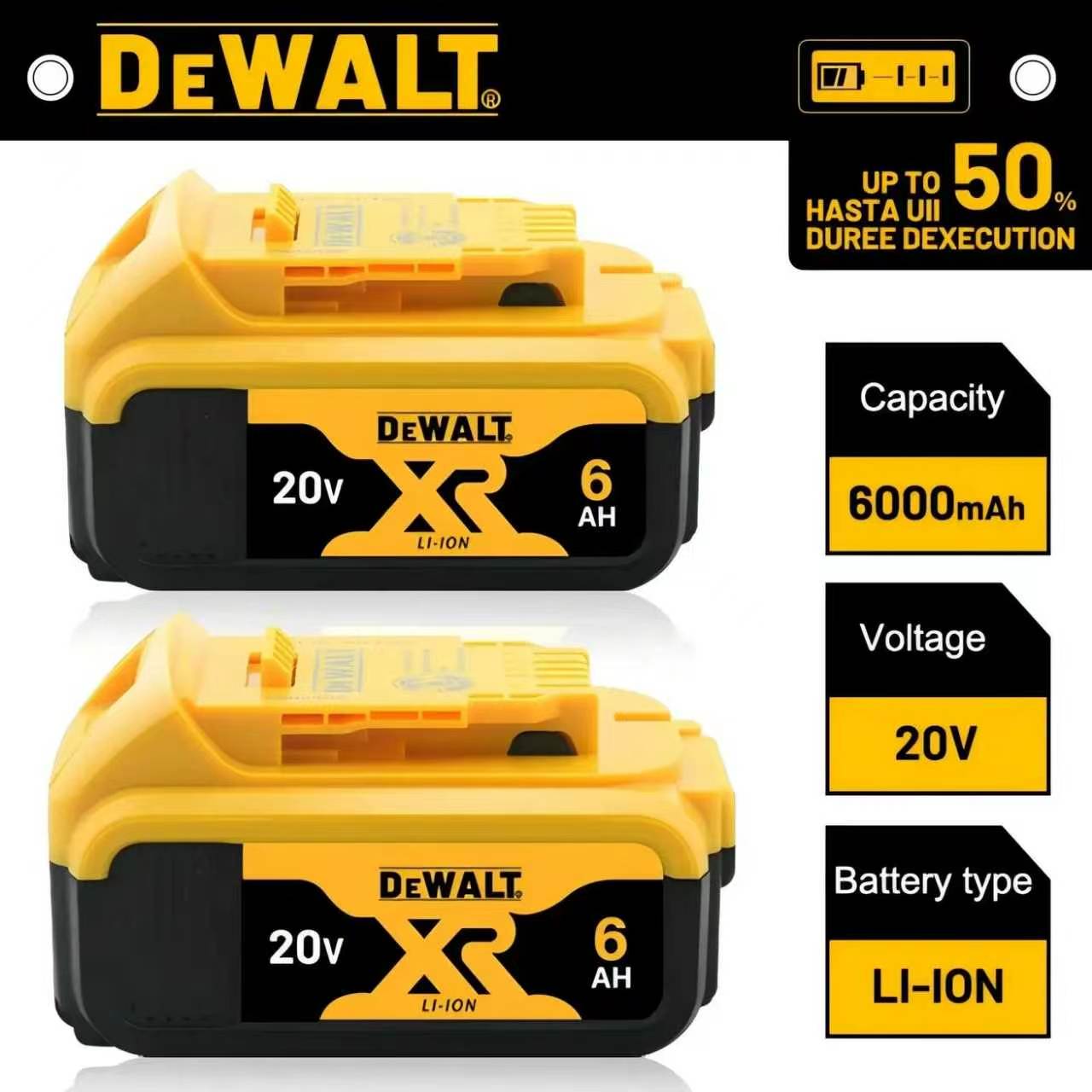 Dewalt Power Tools Xr - DeWALT XR 100% オリジナルバッテリー 18V/20V/60V 5.0Ah