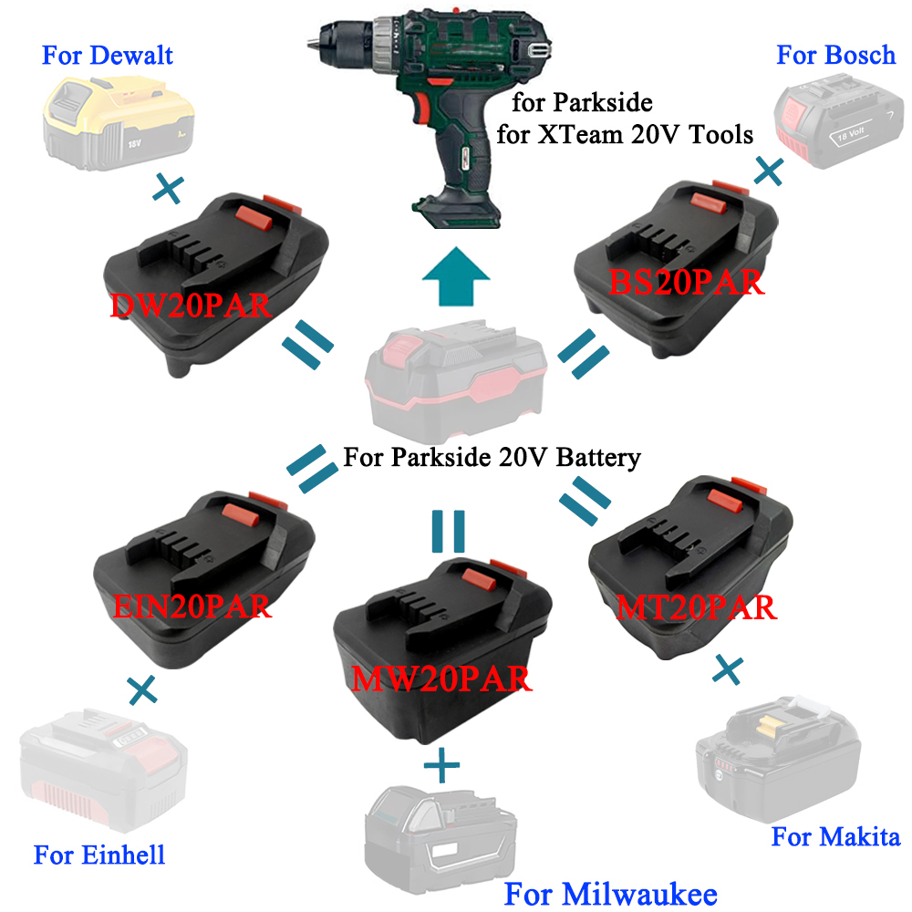 パークサイド XTeam 20V 電動工具コンバーターアダプ - Power Tools Einhell のレビューと価格