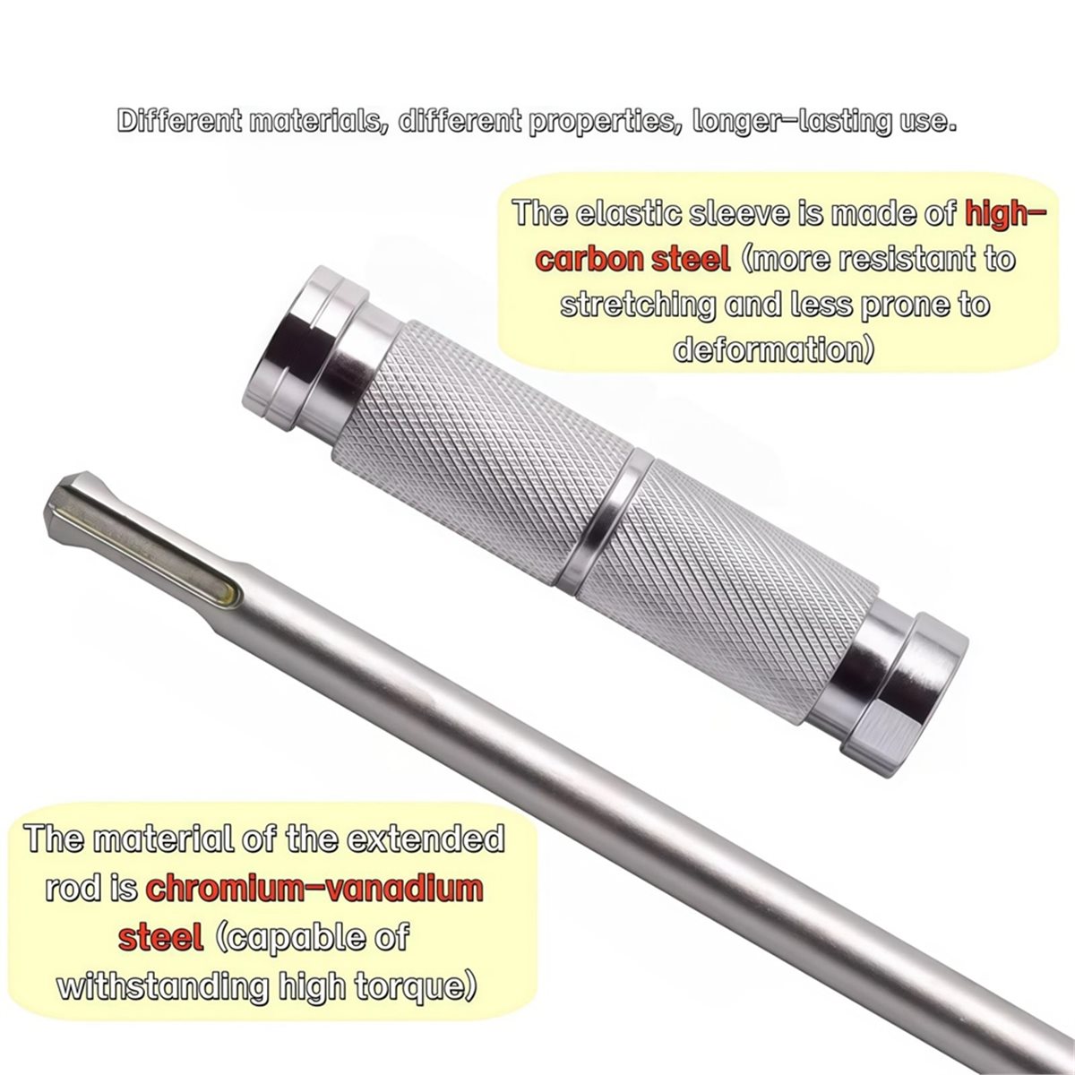 3本のSDS Plus延長ロッド（15cm、20cm、26c - Hammer Drill Sds のレビューと価格