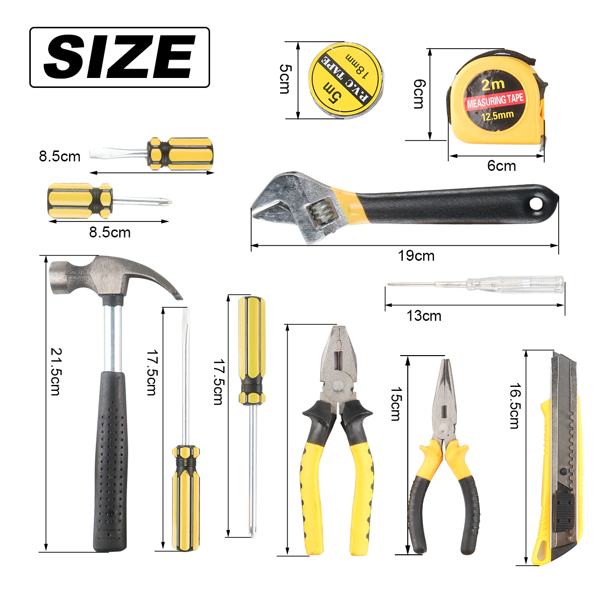 8/9/12/13 ピースツールセット一般的な家庭用ハンドツ - Power Tools Catalogue のレビューと価格
