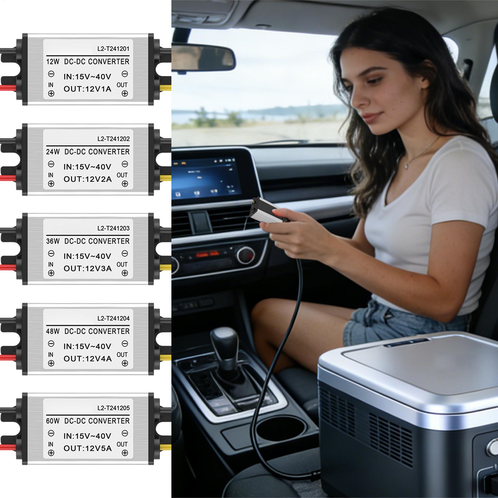 調整可能なDC降圧電源アダプター12V電圧コンバーター、車、 - Power Tools In Automotive のレビューと価格