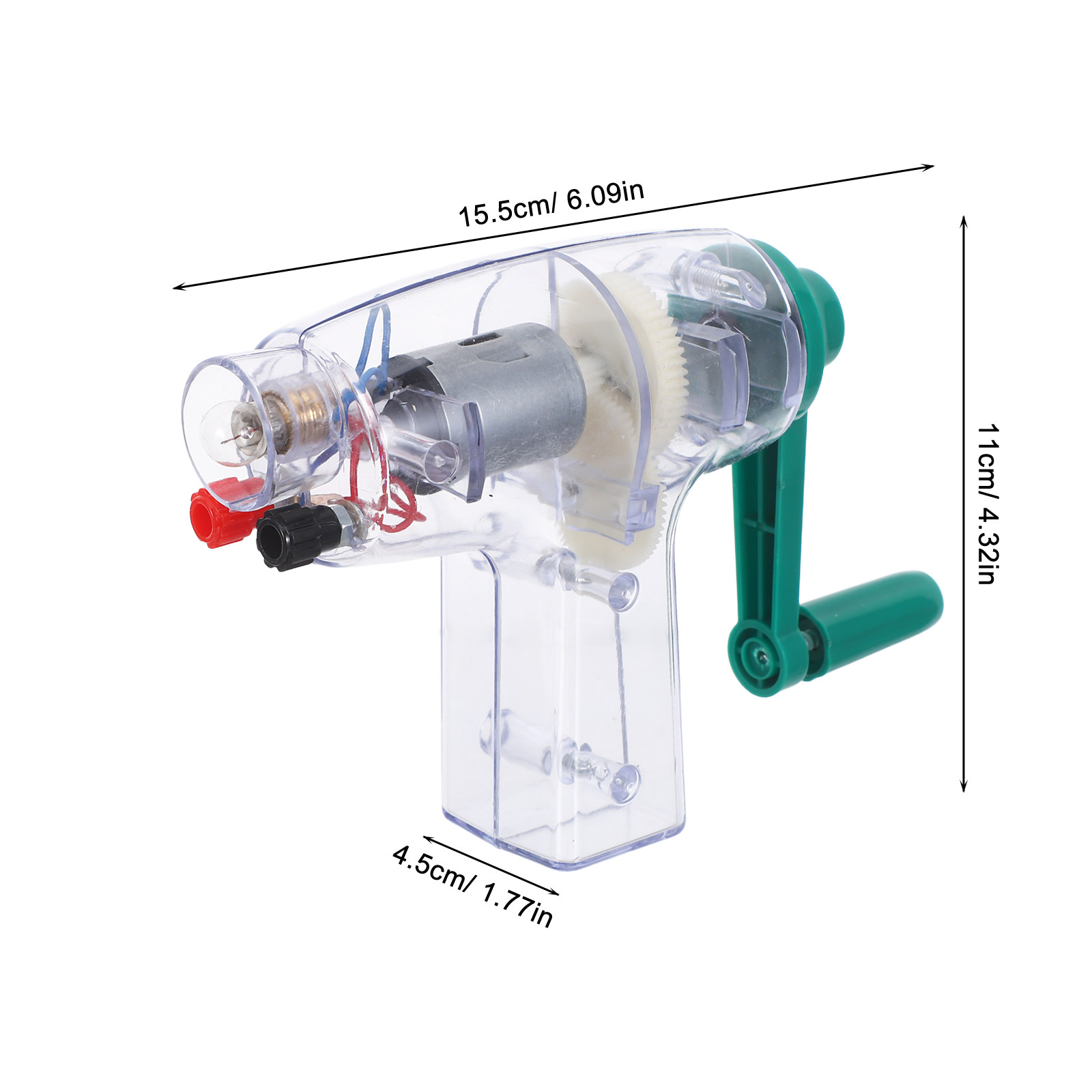 子供向けの科学実験や電気教育に使える、手回し式の小型電気発電 - Power Tools Kids のレビューと価格