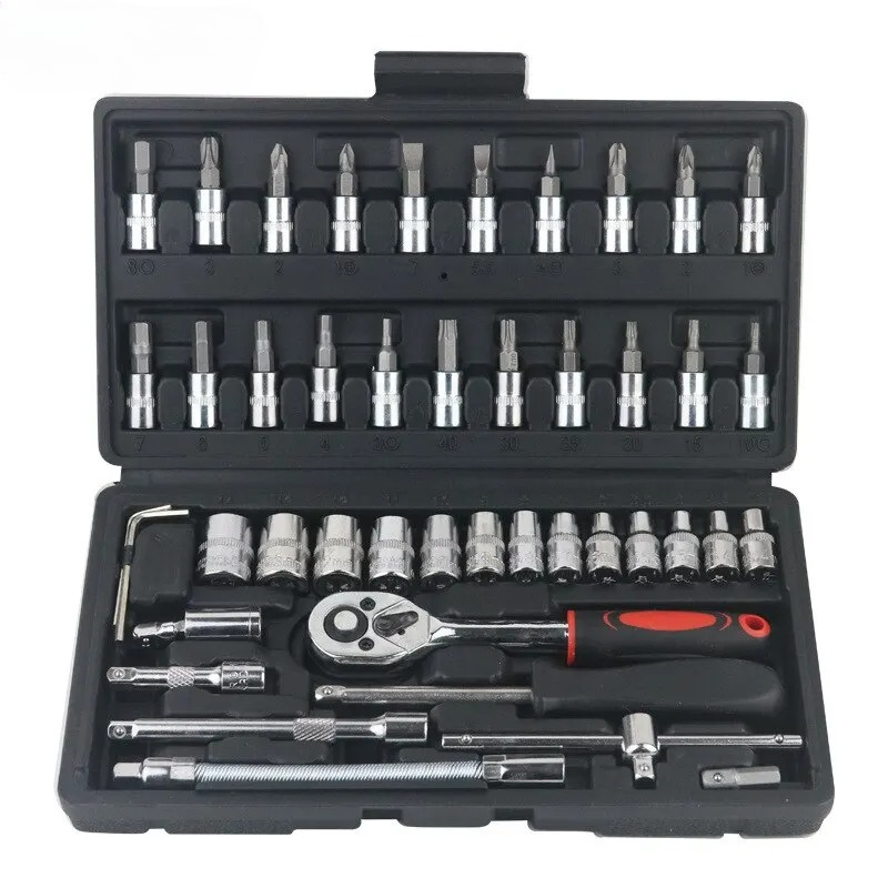 46点セット 自動車整備用ラチェットレンチツールボックス 家 - Power Tools Catalogue のレビューと価格