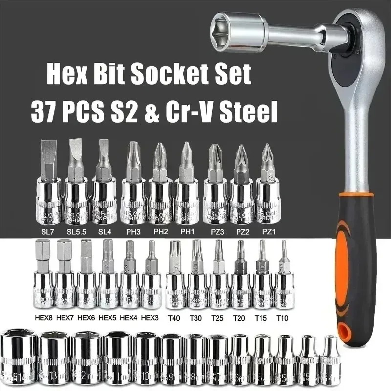 新しい46ピースソケットレンチツールボックス、自動車修理チー - Power Tools Catalogue のレビューと価格