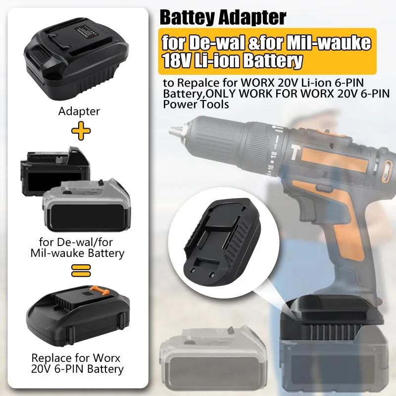 DM20WORX6 バッテリーアダプター Dewalt 20 - Dewalt Power Tools Xr のレビューと価格